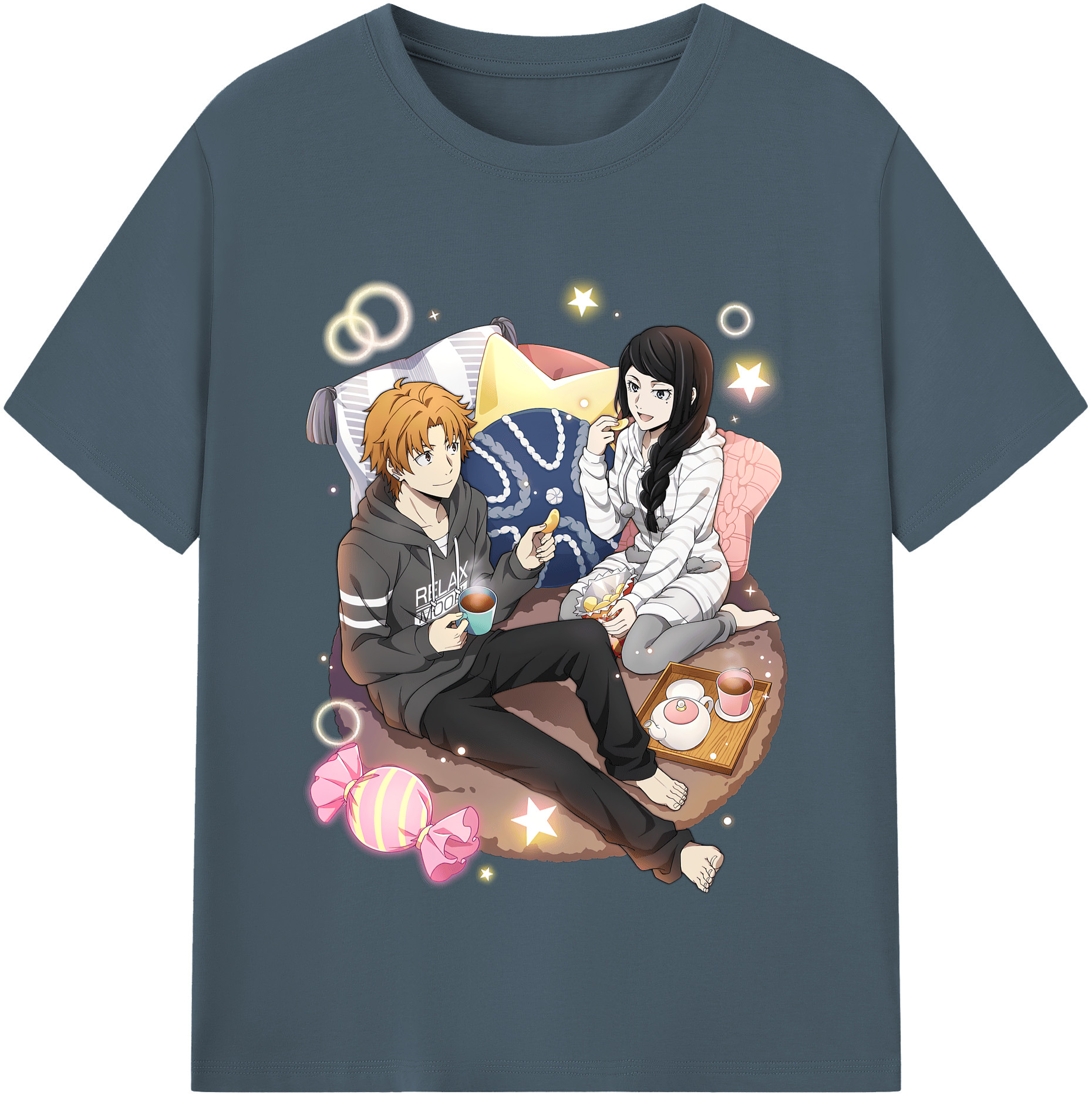 （画像用） 文豪ストレイドッグス Bungo Stray Dogs 綿100％半袖Tシャツ（フロントプリント）